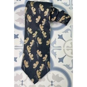 Ermenegildo Zegna Mens 3.75" Floral 100% Silk Neck Tie Italy City Designer